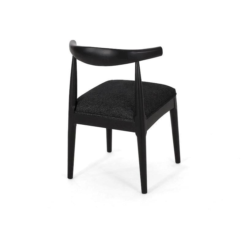 Chaises de salle à manger Cortina en tissu et en hévéa (lot de 2) de Christopher Knight Home