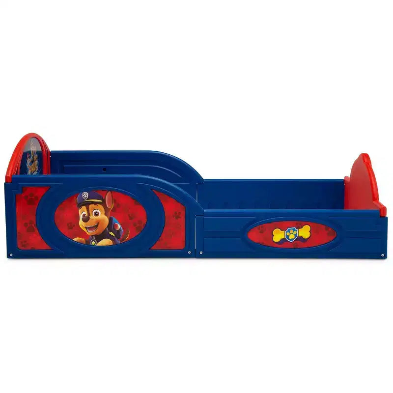 Lit pour tout-petit Delta Children en plastique avec barrières de sécurité intégrées – Pat' Patrouille