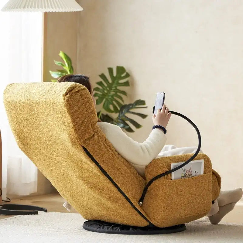 Fauteuil de jeu de sol ergonomique, pivotant et inclinable