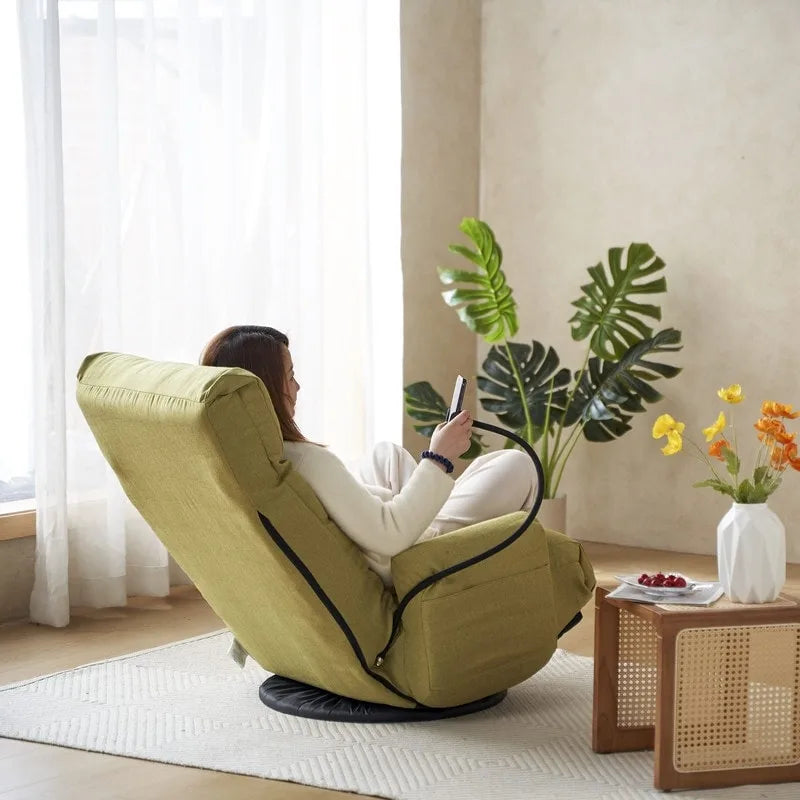 Fauteuil de jeu de sol ergonomique, pivotant et inclinable