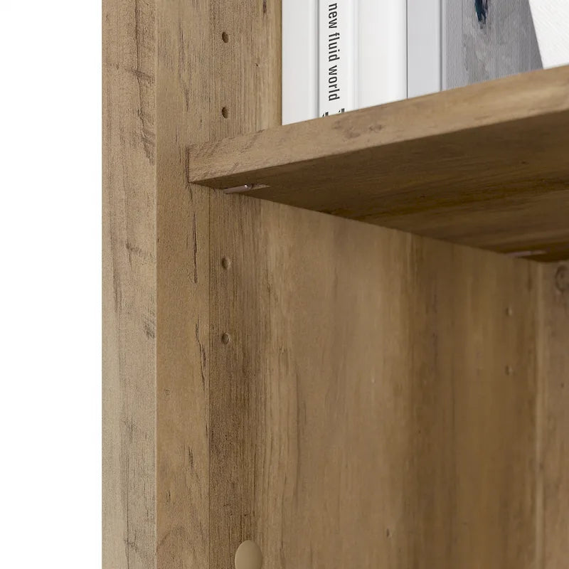 Bibliothèque haute Salinas à 5 étagères (Lot de 2) par Bush Furniture