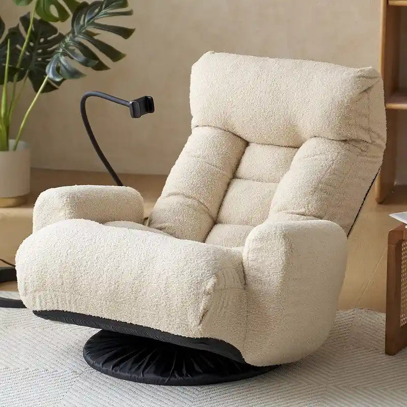 Fauteuil de jeu de sol ergonomique, pivotant et inclinable