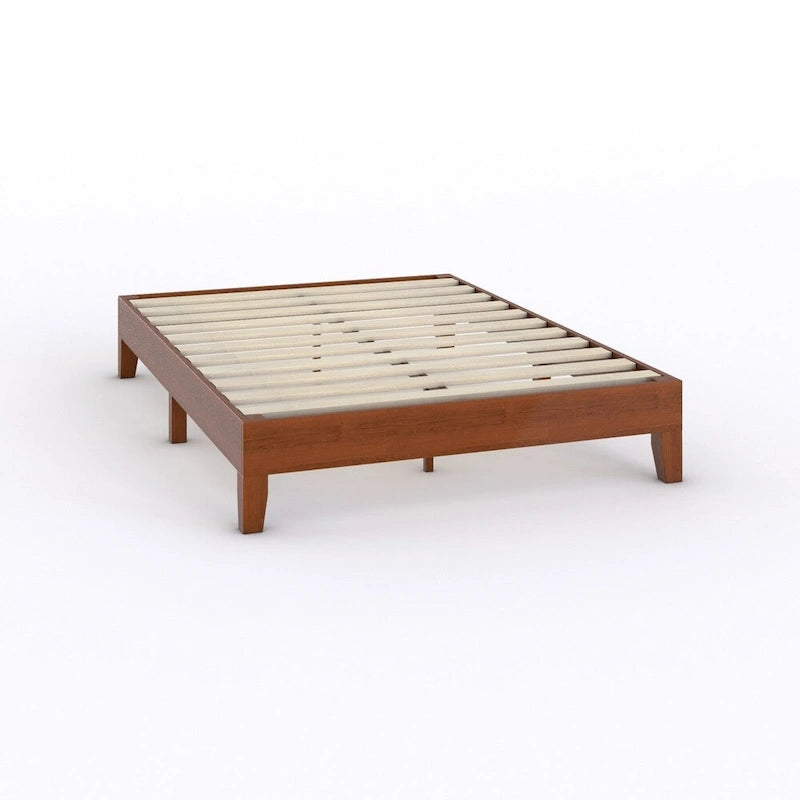 Lit plate-forme double en bois de luxe Neron 12 po Porch & Den