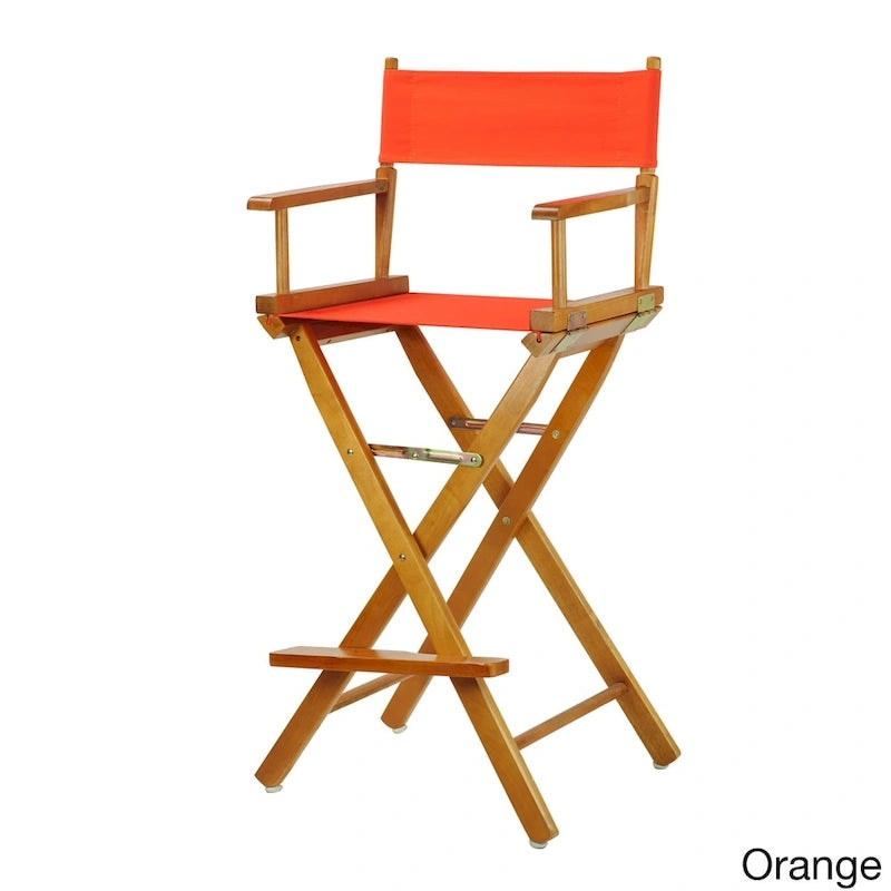 Chaise de réalisateur en chêne miel 30 pouces