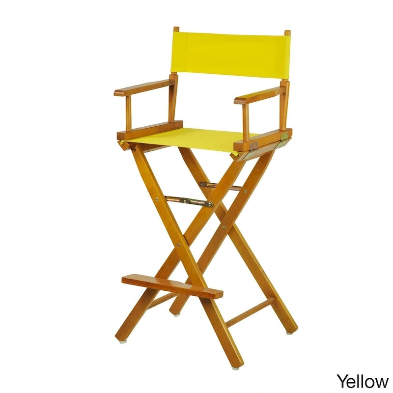 Chaise de réalisateur en chêne miel 30 pouces