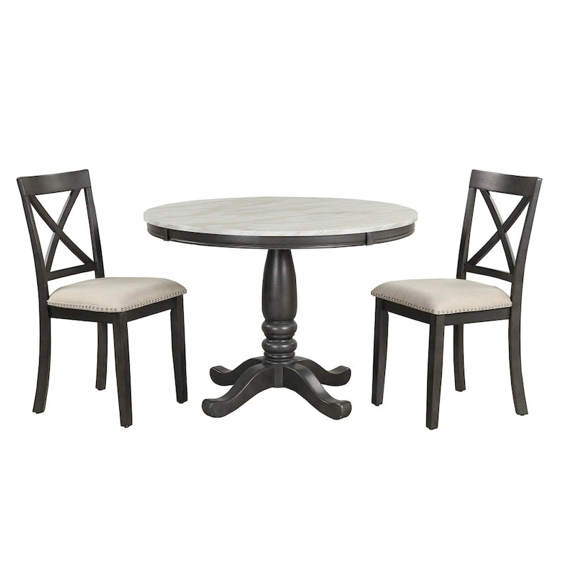 Ensemble de table à manger et chaises 5 pièces pour 4 personnes