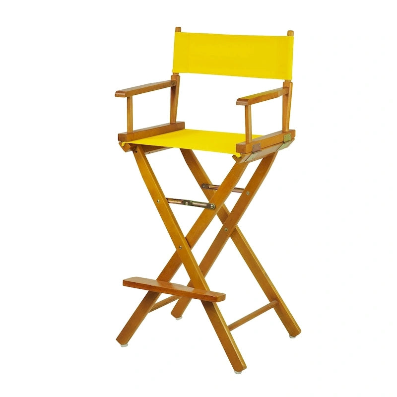 Chaise de réalisateur en chêne miel 30 pouces