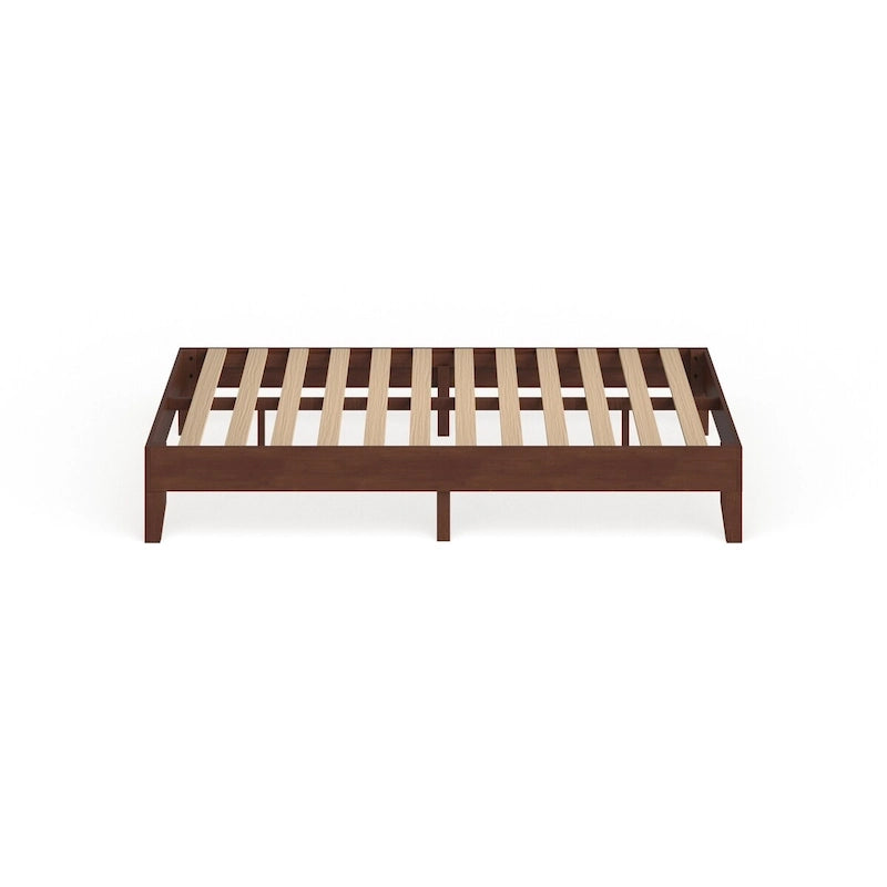 Lit plate-forme double en bois de luxe Neron 12 po Porch & Den