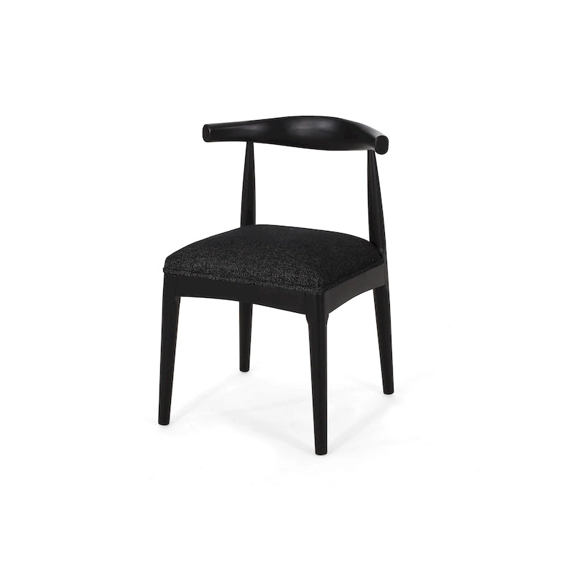 Chaises de salle à manger Cortina en tissu et en hévéa (lot de 2) de Christopher Knight Home
