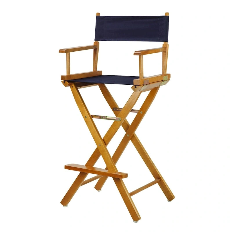 Chaise de réalisateur en chêne miel 30 pouces