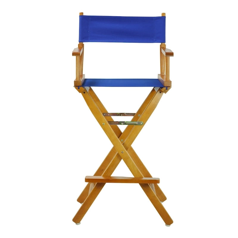 Chaise de réalisateur en chêne miel 30 pouces
