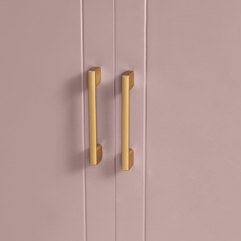 Armoire 2 portes avec tiroir - Mauve poudré