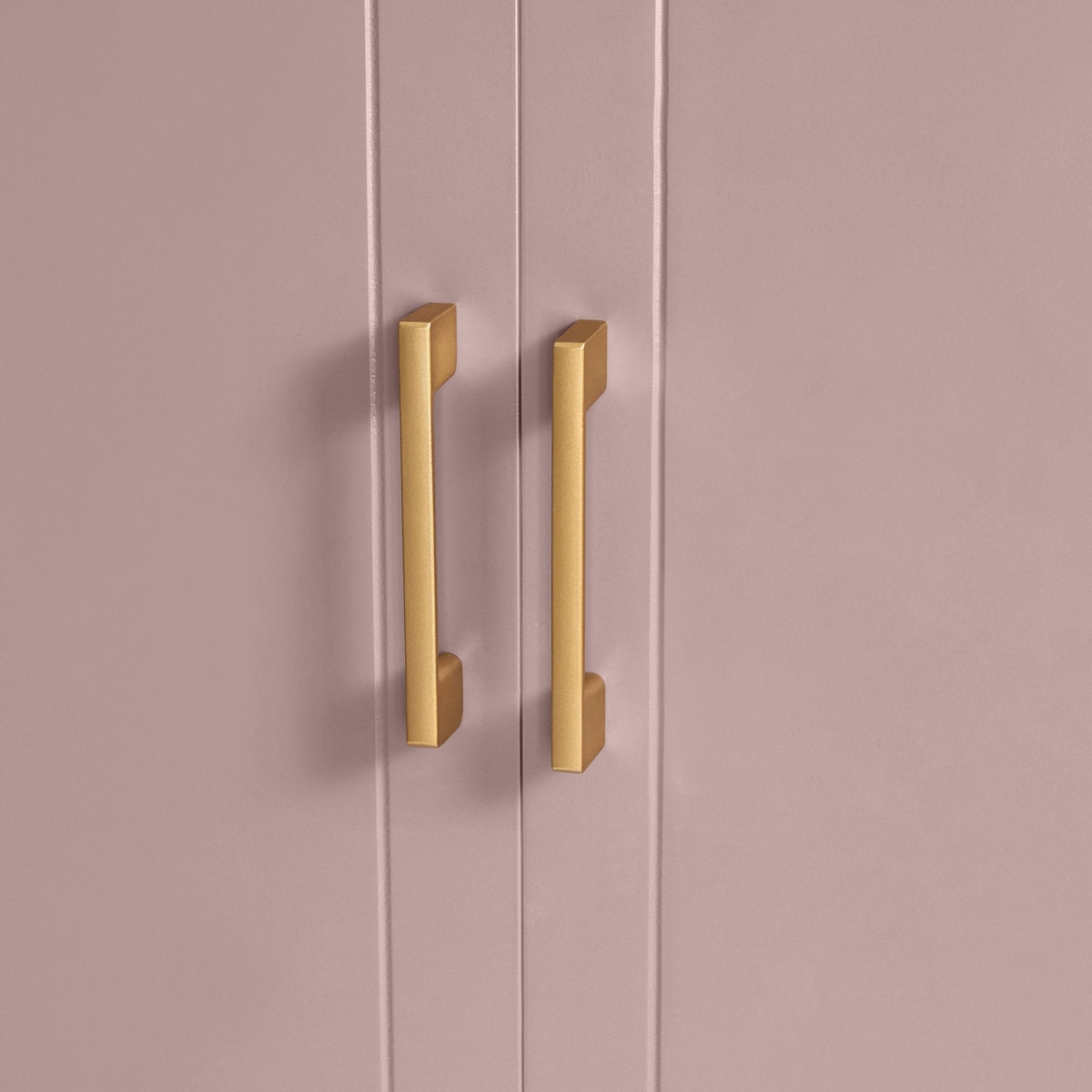 Armoire 2 portes avec tiroir - Mauve poudré