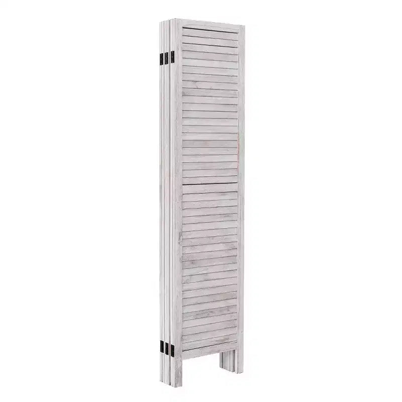 Paravent 6 panneaux de 170 cm de haut, style vénitien classique en bois à claire-voie pour la maison