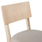 Tabouret de bar rembourré gris anthracite / gris clair, sans accoudoirs avec dossier, 1 place
