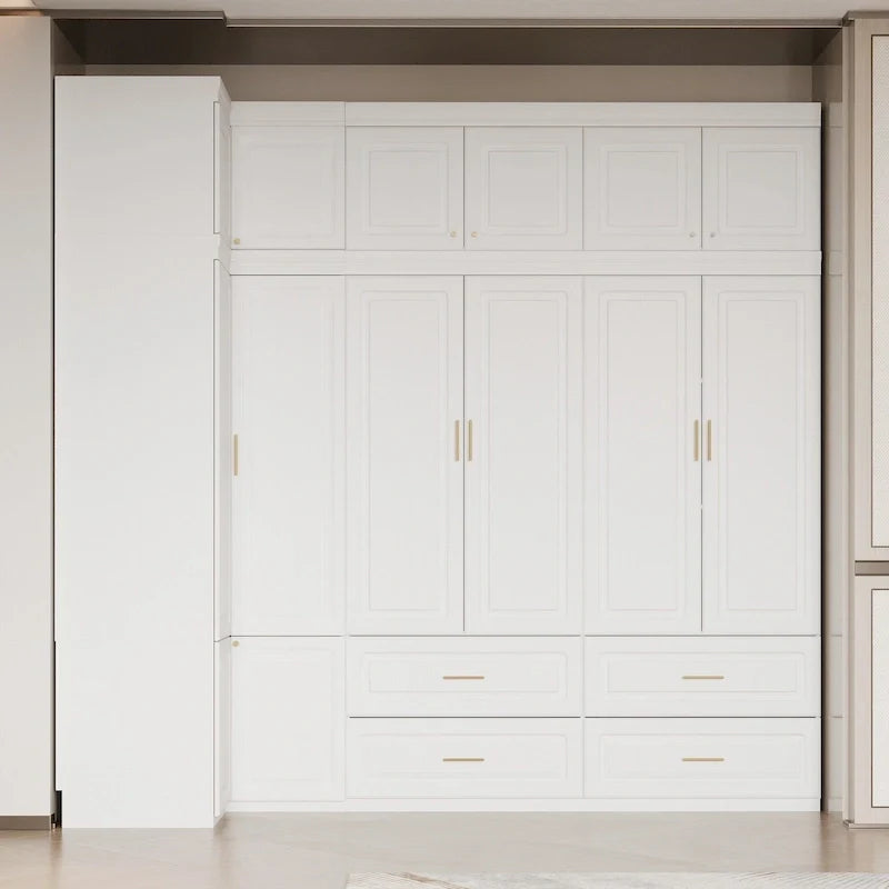 93,9H/74,2H Armoires Penderie Placard Meuble Tiroirs de rangement suspendus