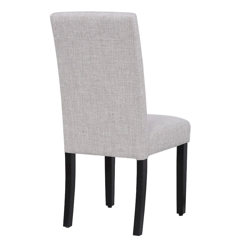 Chaise de salle à manger Grandview en tissu de lin capitonné - 38,6