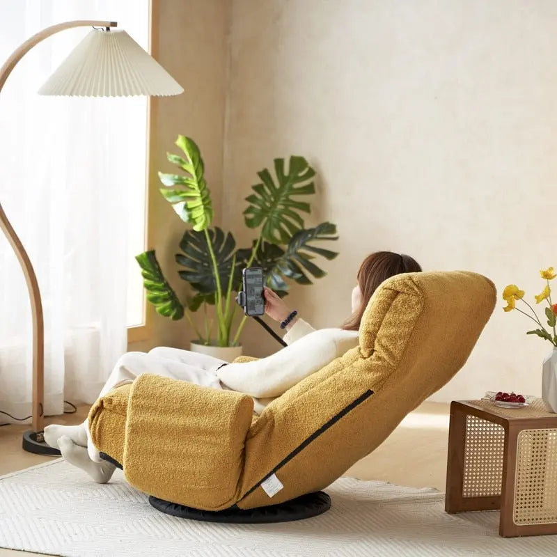 Fauteuil de jeu de sol ergonomique, pivotant et inclinable