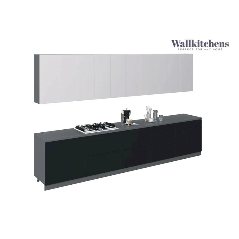 Ensemble de meubles de cuisine modernes – 13 pi de largeur, 153x24, couleurs multiples