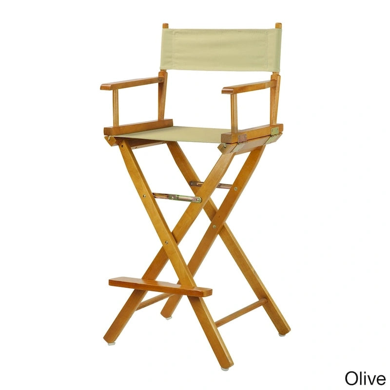 Chaise de réalisateur en chêne miel 30 pouces