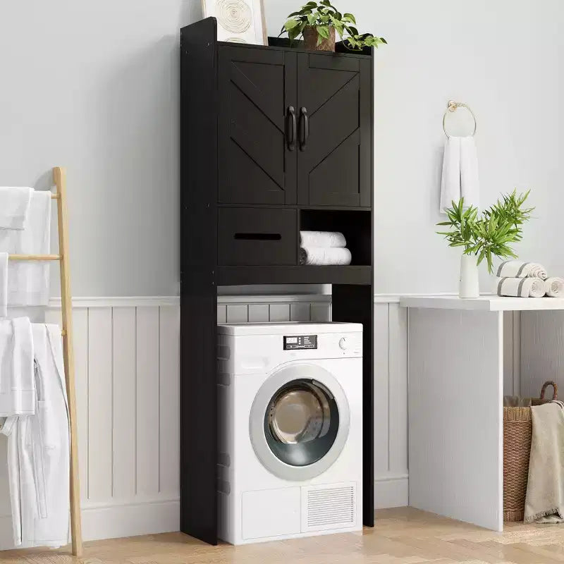Meuble de rangement au-dessus des toilettes, organisateurs de salle de bain autoportants pour salle de bain, toilettes, buanderie
