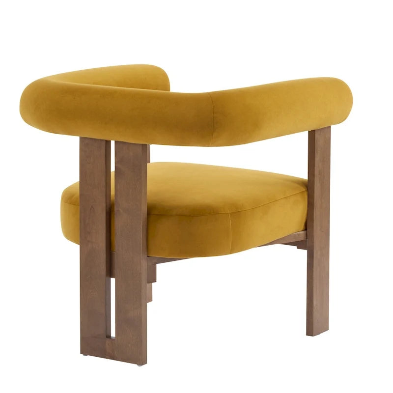 Fauteuil d'appoint Gilbert moderne à accoudoirs ronds par Christopher Knight Home