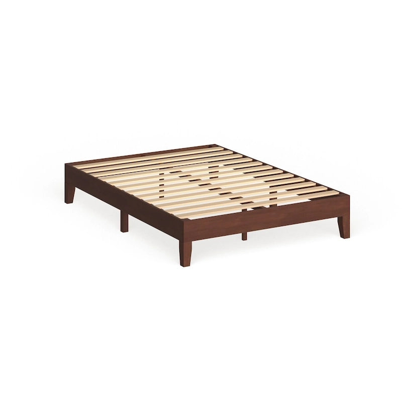 Lit plate-forme double en bois de luxe Neron 12 po Porch & Den