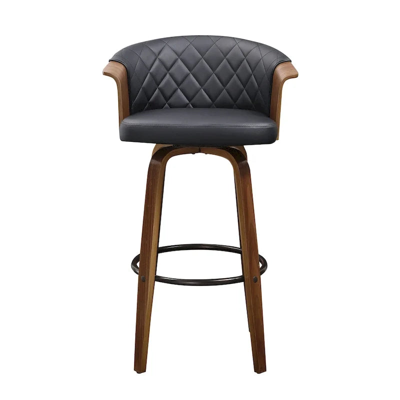 Tabourets de comptoir pivotants Art Leon Mid-century Modern (lot de 2)