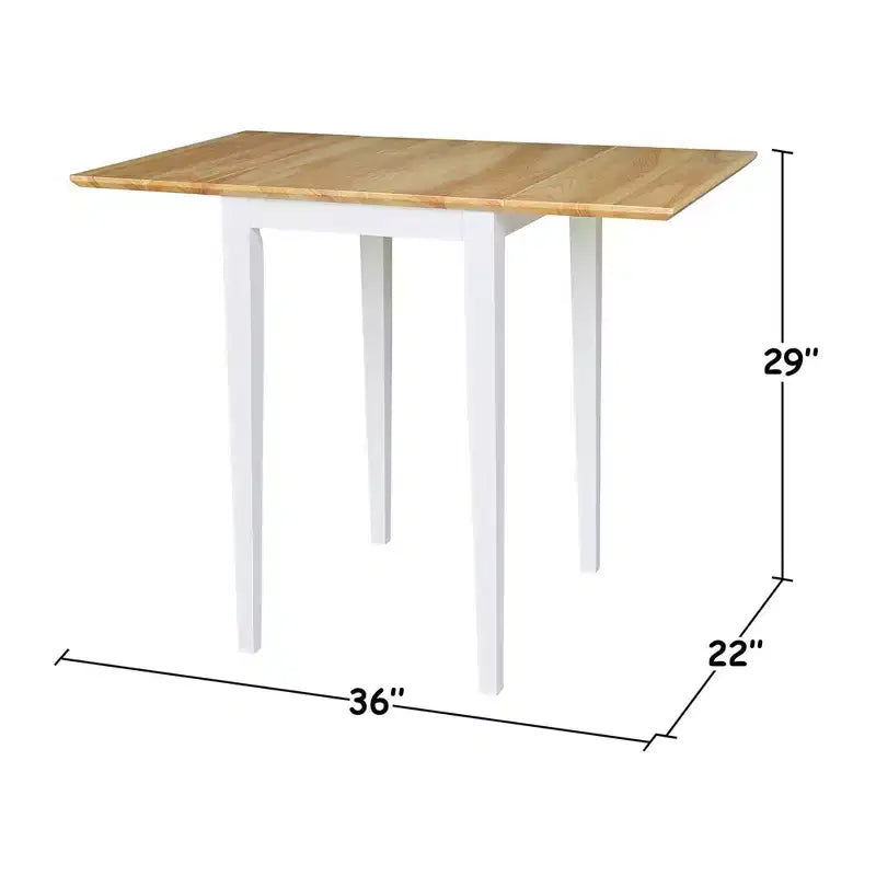 Table à manger avec rallonges expresso, 4 places