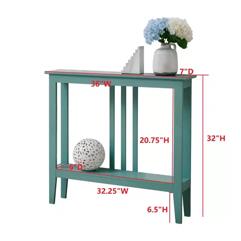 Console étroite avec étagères pour entrée, couloir ou salon