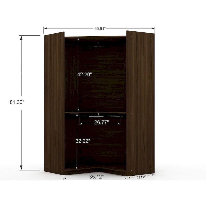 Ensemble de 2 armoires de coin Mulberry 3.0 modernes