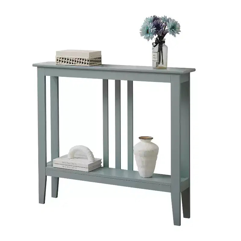 Console étroite avec étagères pour entrée, couloir ou salon