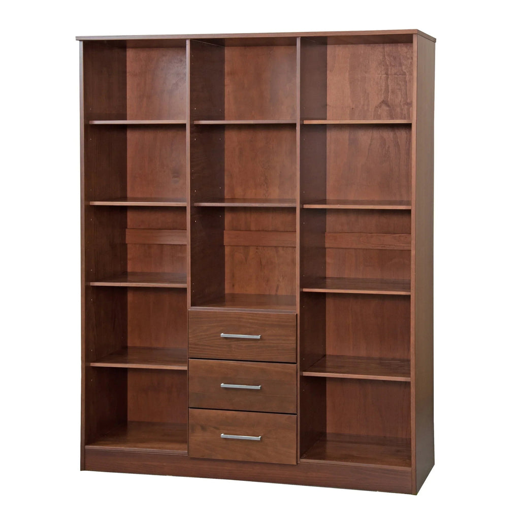 Armoire Palace Imports Cosmo à 3 portes en bois massif à 100 %, avec portes en bois massif ou miroirs