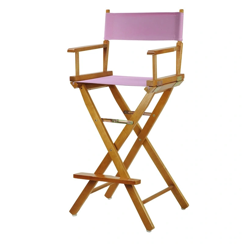 Chaise de réalisateur en chêne miel 30 pouces