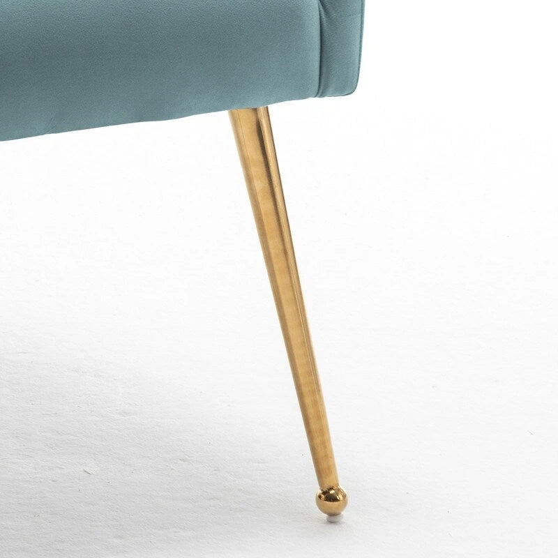 SEYNAR Lot de 8 chaises de salle à manger modernes en velours glamour, chaise de coiffeuse capitonnée pour salon (sans table)