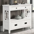 Console avec 4 tiroirs et une étagère de rangement