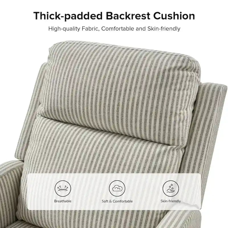 Fauteuil inclinable, pivotant à 360° et à bascule Diana en polyester moderne par HULALA HOME