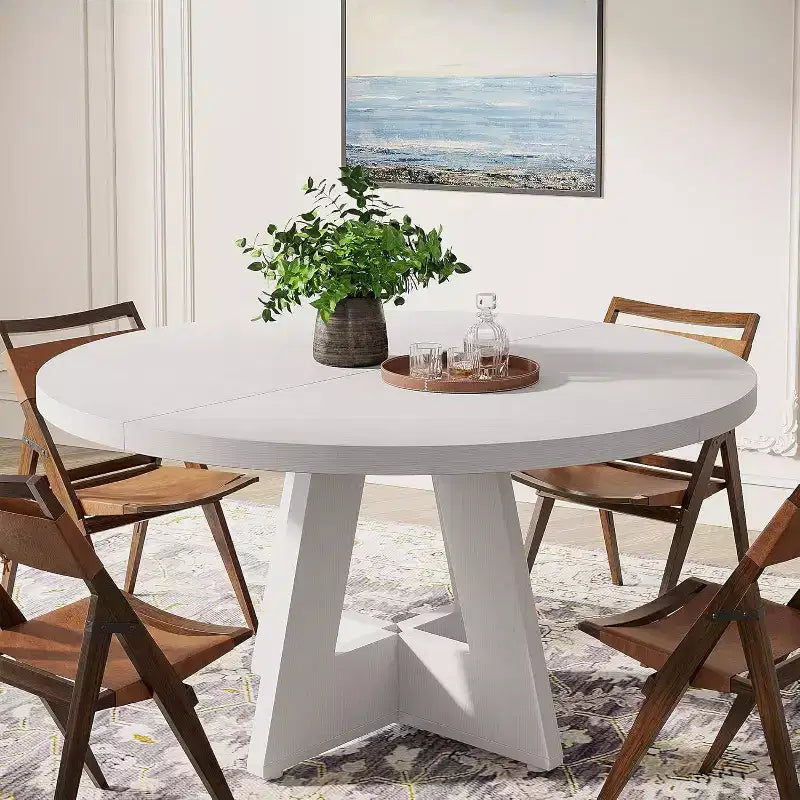 Table à manger ronde de 120 cm pour 4 personnes
