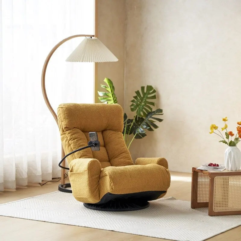 Fauteuil de jeu de sol ergonomique, pivotant et inclinable