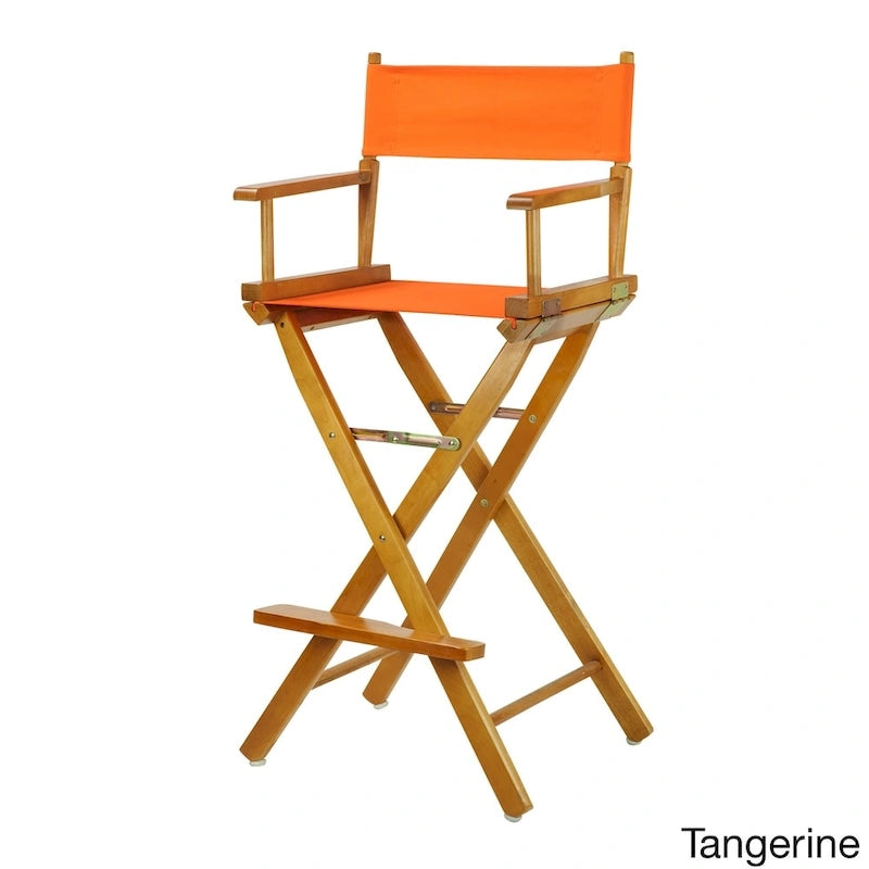 Chaise de réalisateur en chêne miel 30 pouces