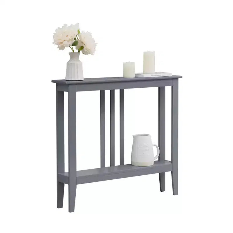 Console étroite avec étagères pour entrée, couloir ou salon