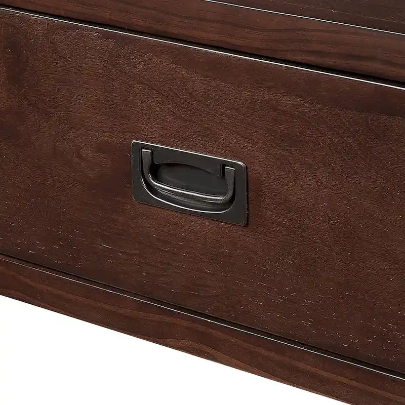Console avec 4 tiroirs et une étagère de rangement
