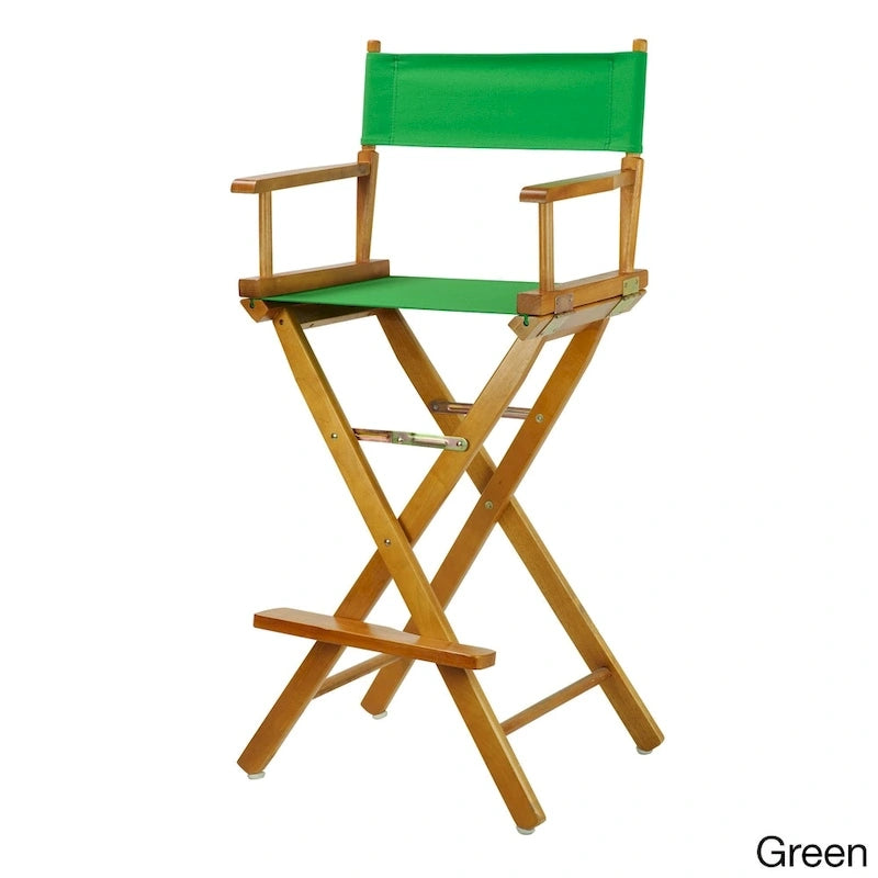 Chaise de réalisateur en chêne miel 30 pouces