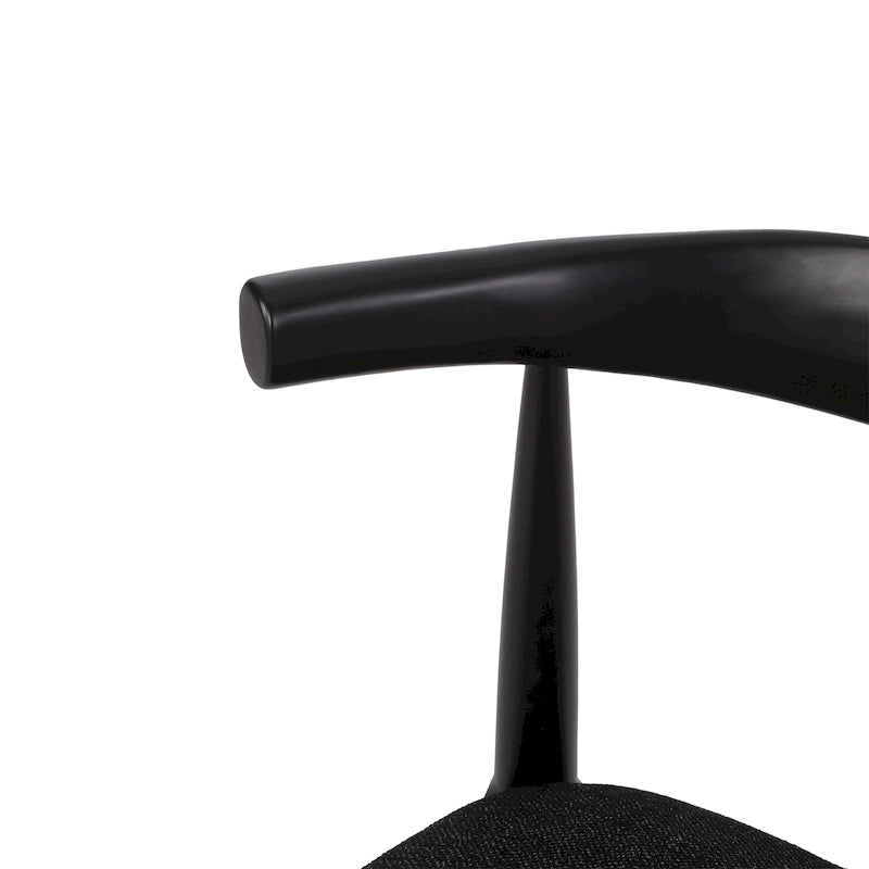 Chaises de salle à manger Cortina en tissu et en hévéa (lot de 2) de Christopher Knight Home