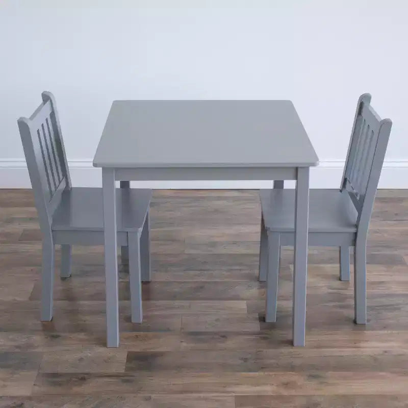 Ensemble table et 2 chaises en bois pour enfants (3 pièces) - Humble Crew