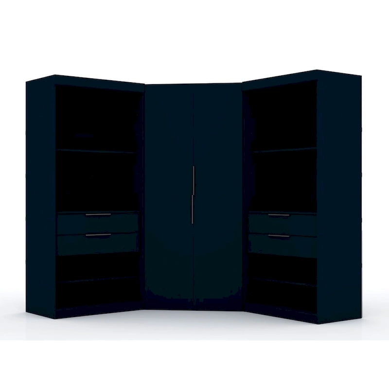 Mulberry 2.0 Semi-ouvert 3 sections Moderne 4 tiroirs Armoire d'angle Ensemble de 3