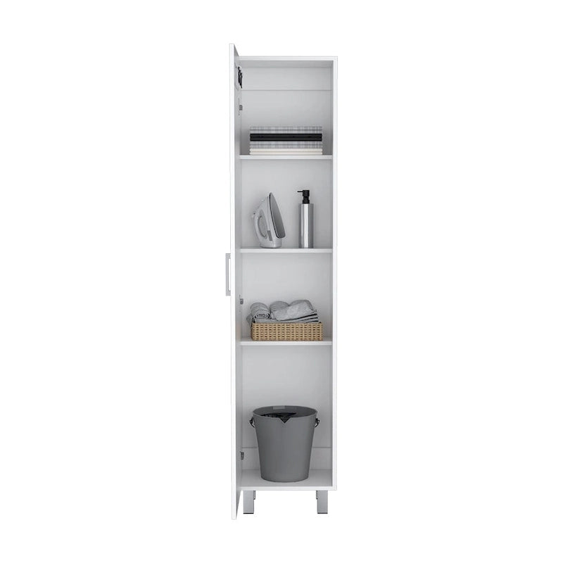 Vintro 71 Meuble de rangement haut 5 étagères Armoire de balais - N/A