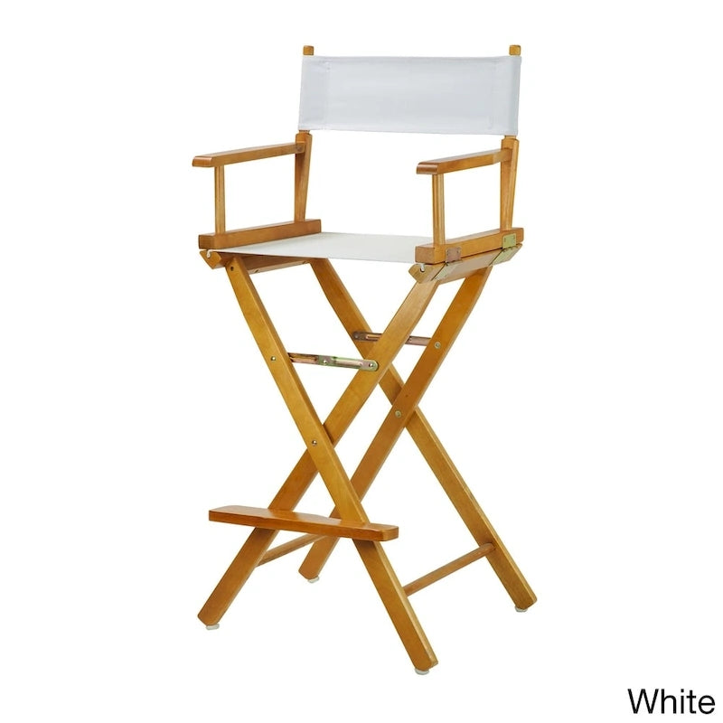 Chaise de réalisateur en chêne miel 30 pouces