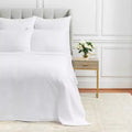 Couvre-lit king size EY Essentials Vance Dove King à motif géométrique chevron matelassé