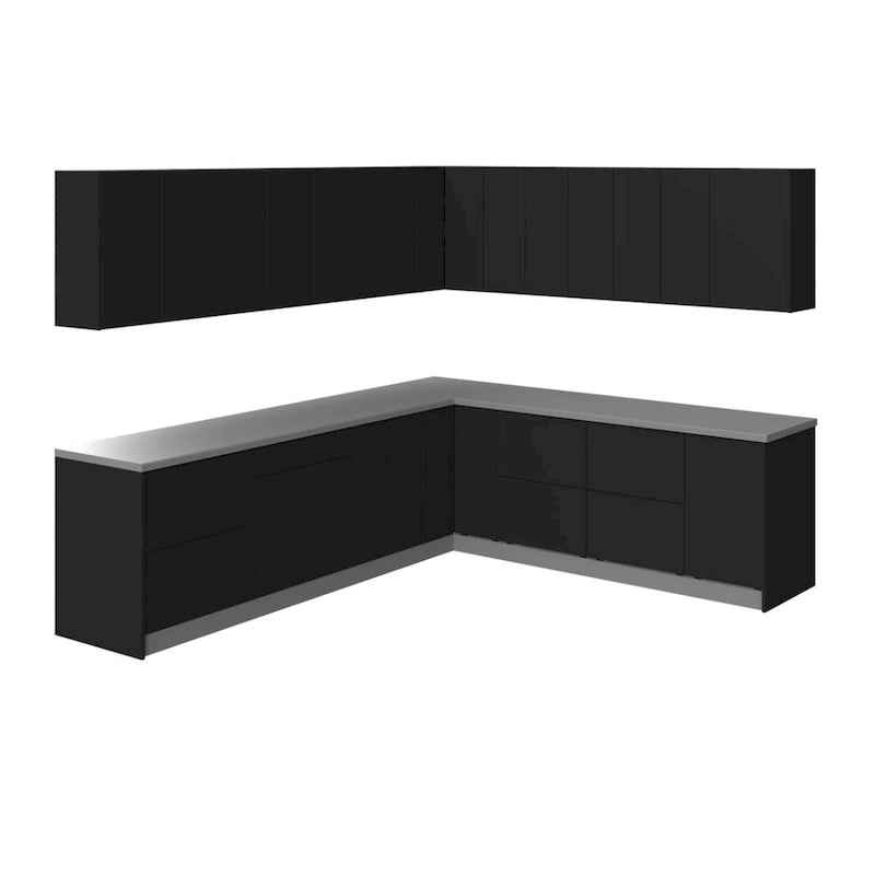 Collection Cuisine Moderne Couleur de base noir Dimensions 10x8,5 pieds Largeur - 102x120